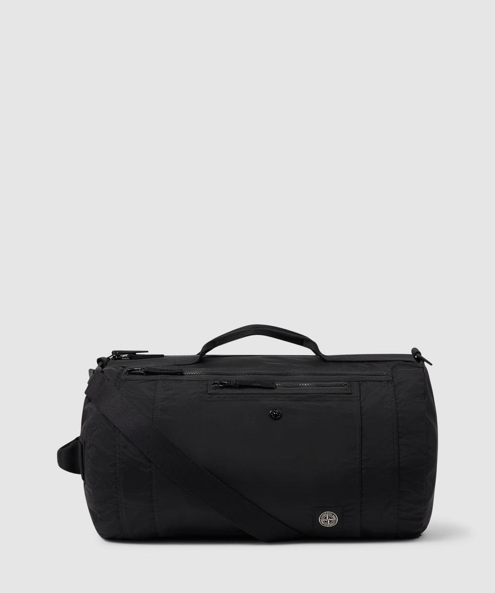 Stone Island Coated Nylon Metal Duffle Bag (Black - One Size) - Size ONE SIZE, Unisex
