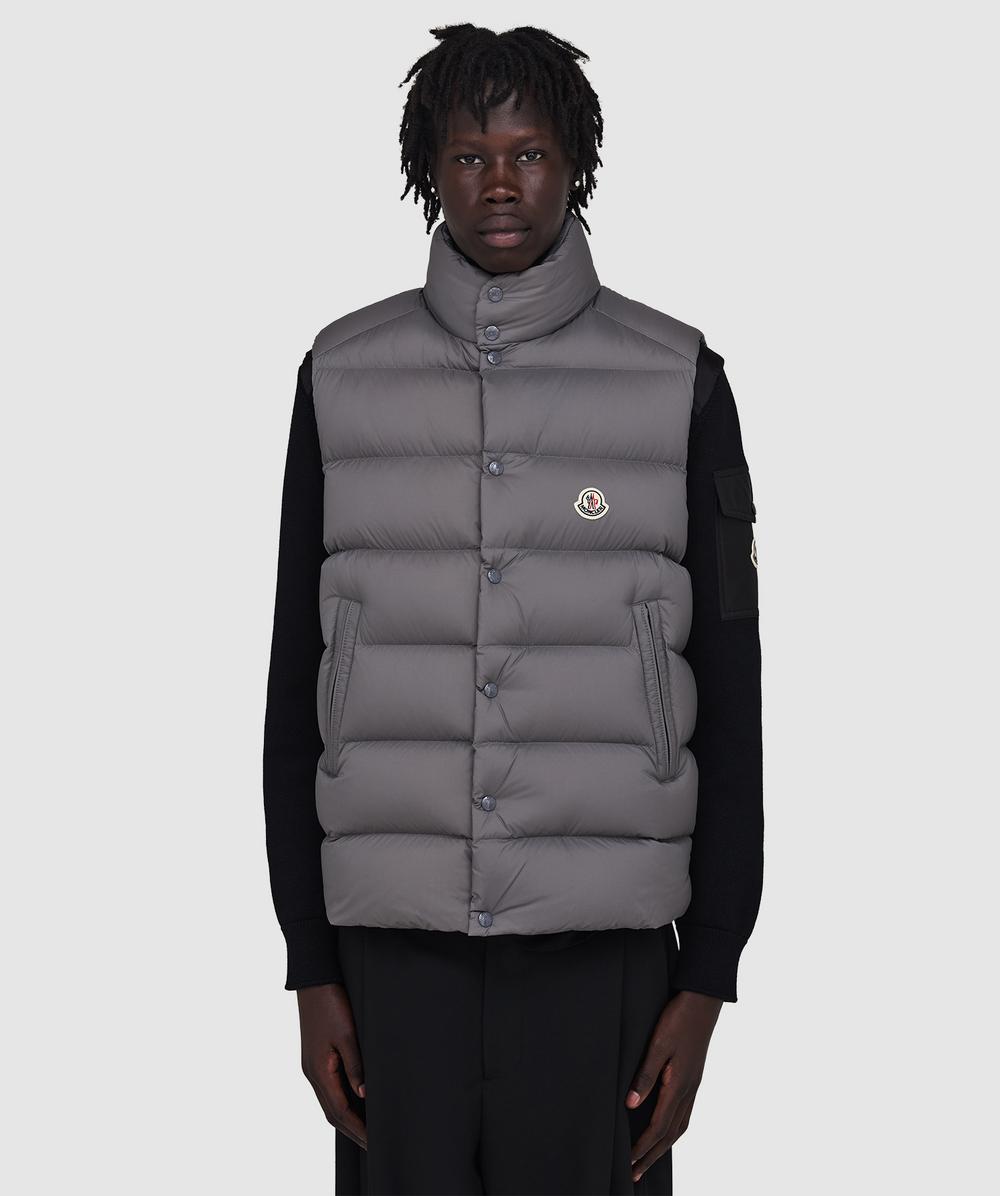 Moncler Men's Grey Tibb Gilet ( - 5) - Size 5