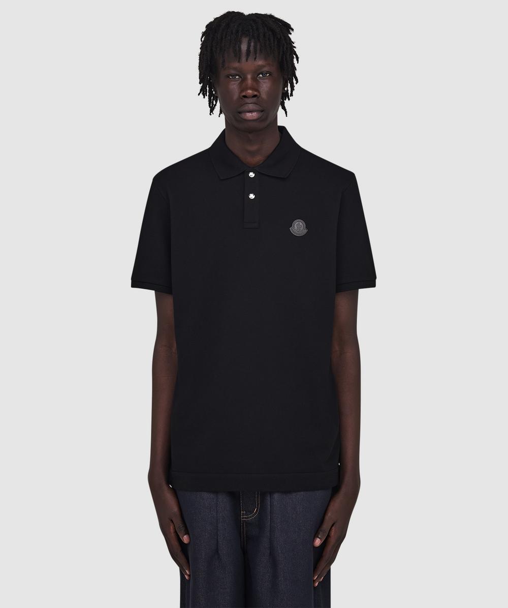 Moncler Men's Black Edit Logo Polo Shirt ( - M) - Size M