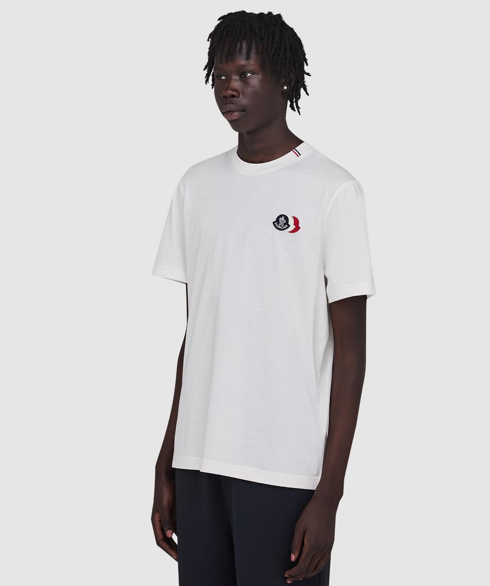 Moncler Tri logo short sleeve t-shirt | WHITE | SEVENSTORE
