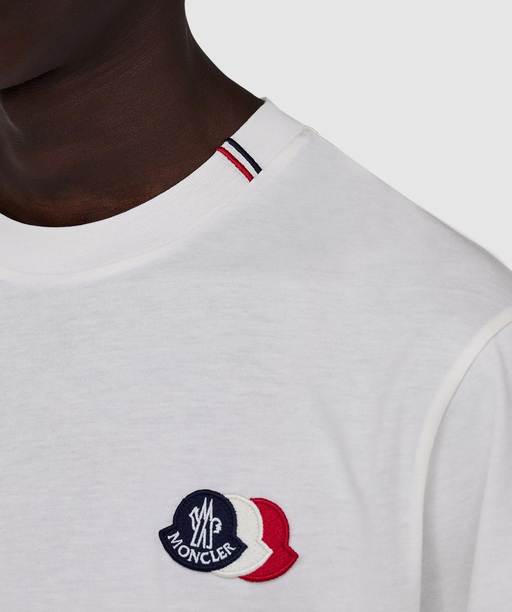 Moncler Tri logo short sleeve t-shirt | WHITE | SEVENSTORE