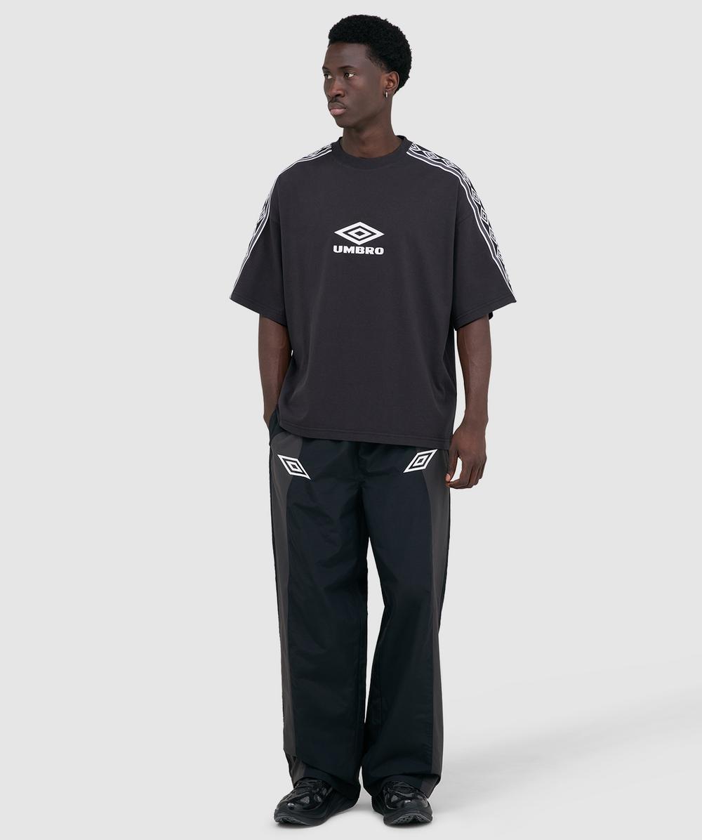 Umbro x Slam Jam Offence defence taped t-shirt | WASHED BLACK
