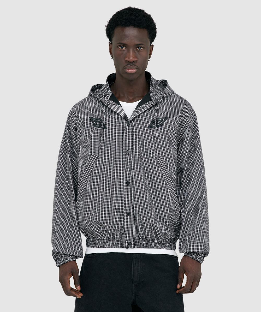 Umbro x Slam Jam Gingham masked jacket | COFFEE BROWN/WHITE/BLACK