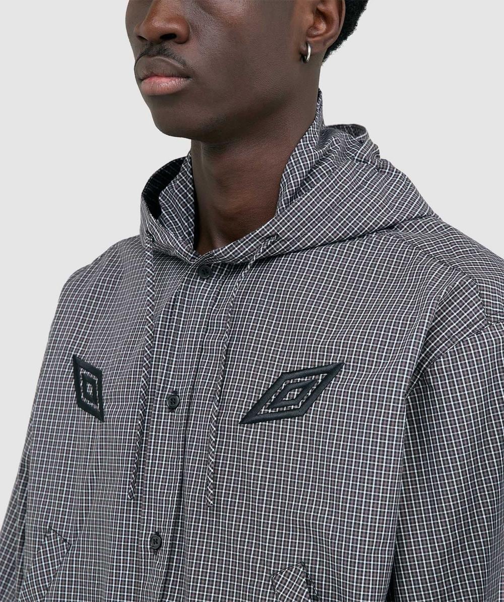 Umbro x Slam Jam Gingham masked jacket | COFFEE BROWN/WHITE/BLACK