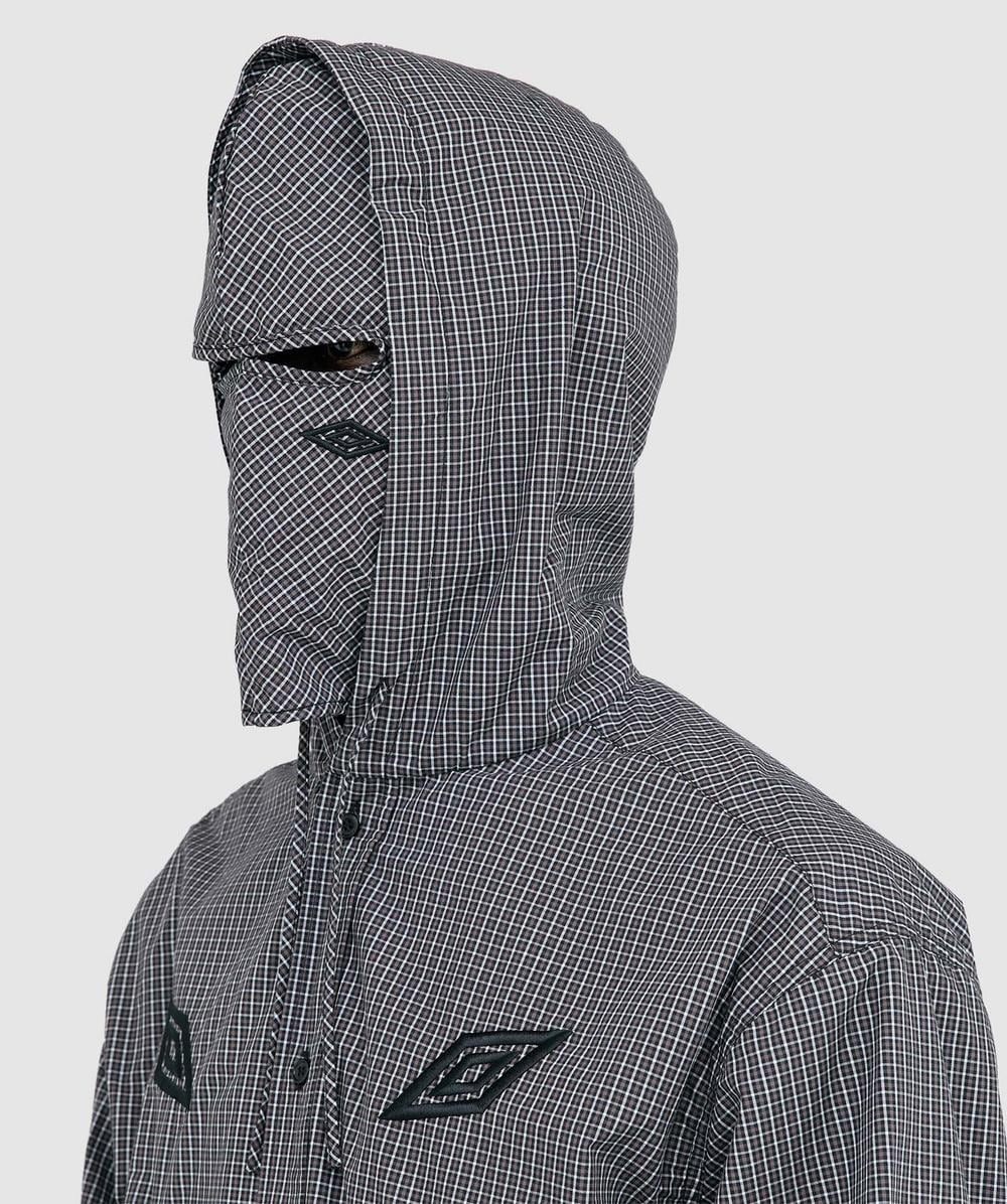 Umbro x Slam Jam Gingham masked jacket | COFFEE BROWN/WHITE/BLACK