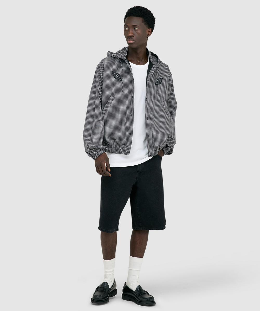 Umbro x Slam Jam Gingham masked jacket | COFFEE BROWN/WHITE/BLACK