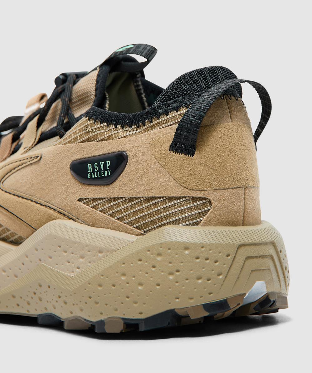 Brooks x RSVP gallery Caldera 8 sneaker | TRENCH/MERMAID/BLACK