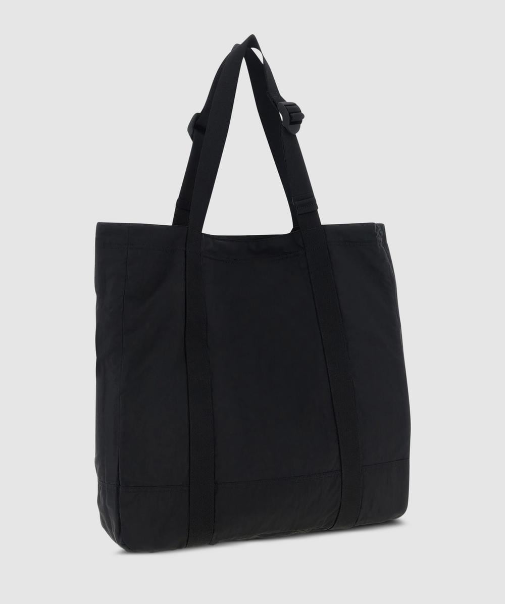 Stone Island Coated metal econyl tote bag | BLACK | SEVENSTORE