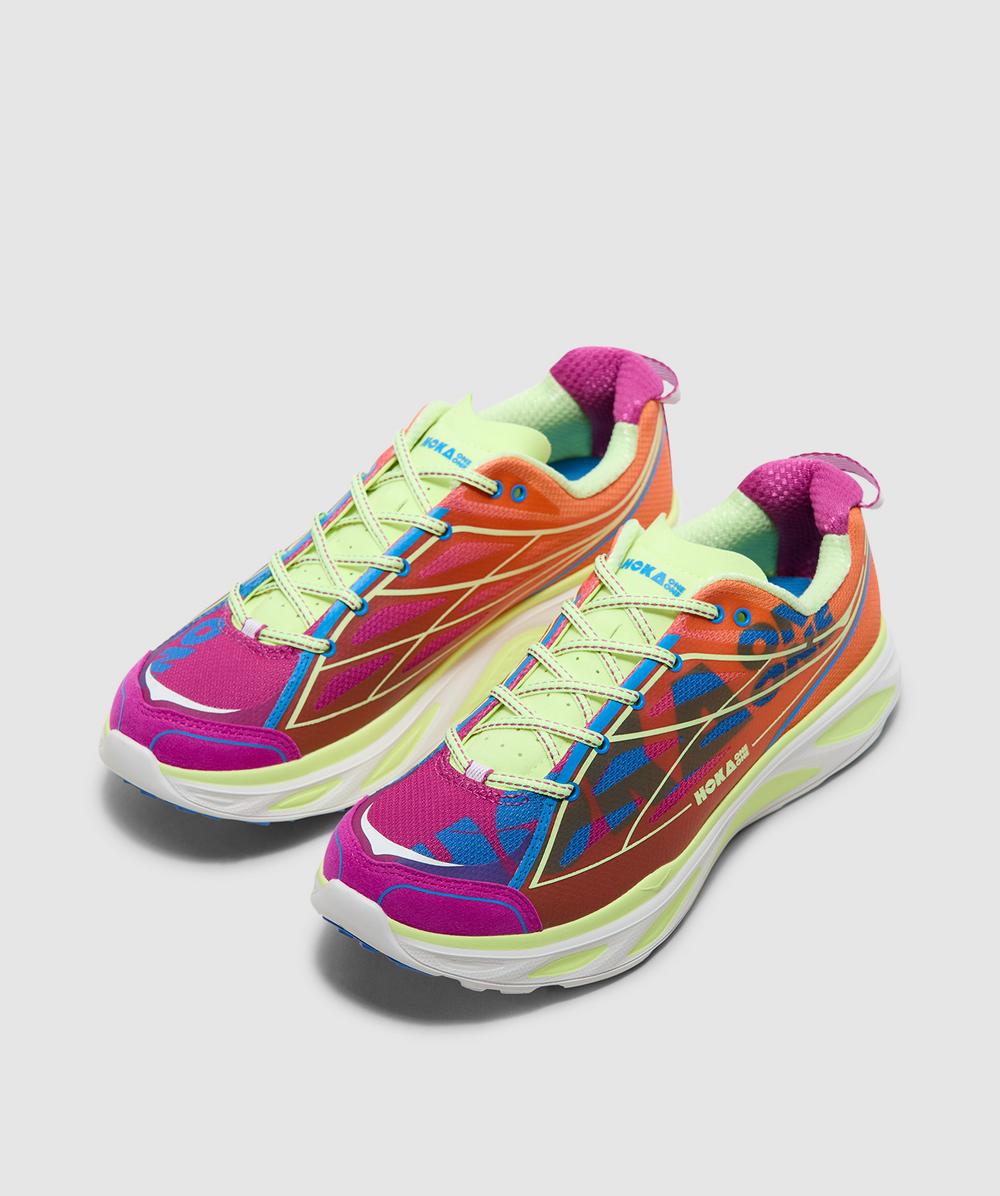 Hoka Huaka pro sneaker | FUCHSIA / NEON YUZU | SEVENSTORE