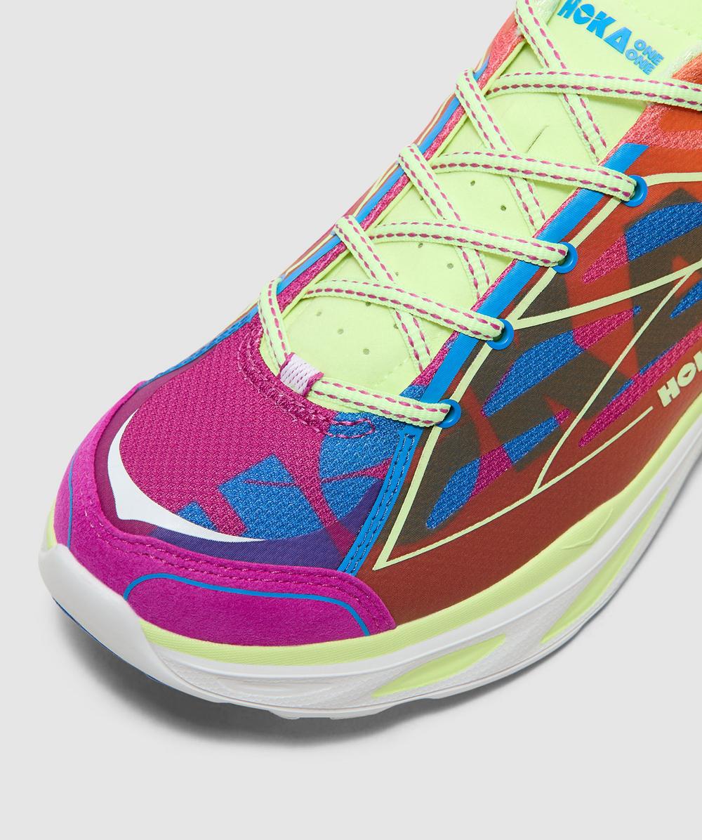 yuukax76 レプロ3D Hoka Huaka pro sneaker | FUCHSIA / NEON YUZU | SEVENSTORE