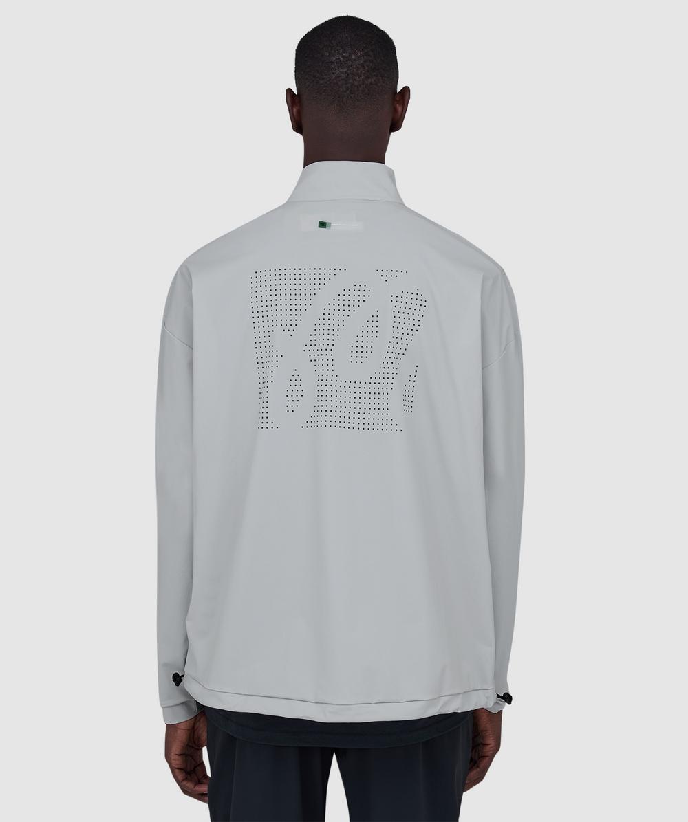 Malbon Golf Malbon performance quarter zip shell sweater | SILVER