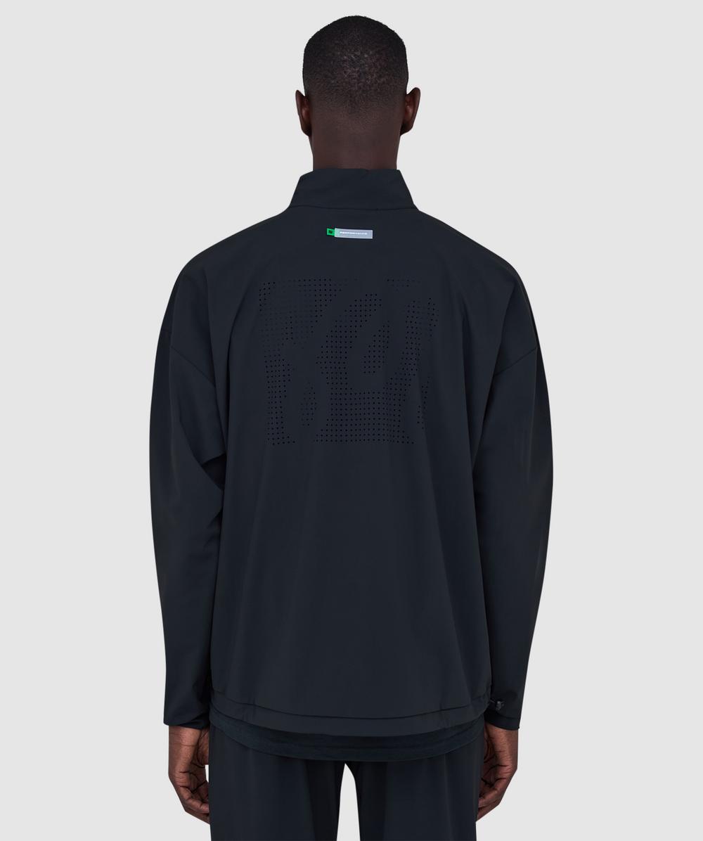 Malbon Golf Malbon performance quarter zip shell sweater | BLACK