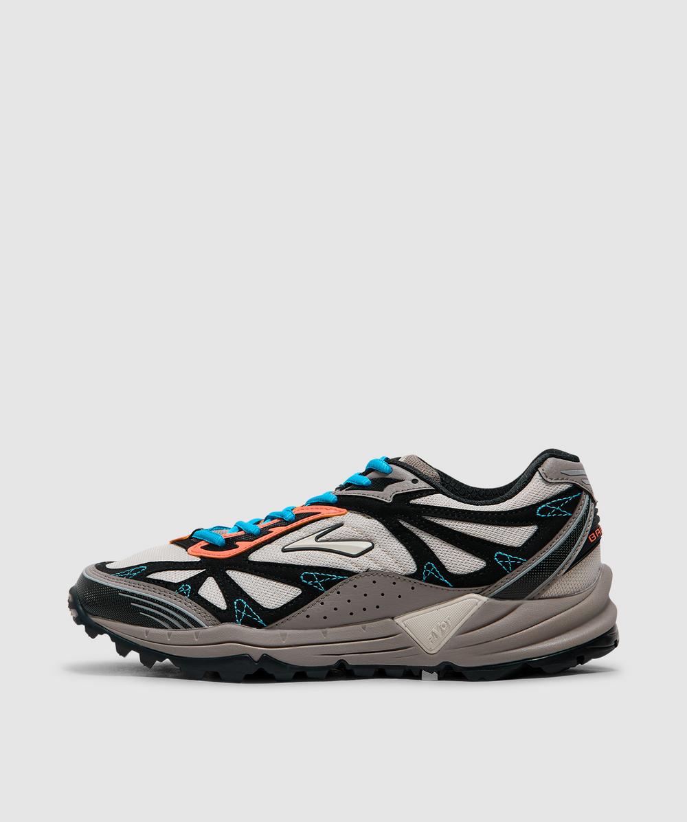 Brooks Men's Multi Cascadia 1 Sneaker (Moonbeam/Black/Camellia - 11) - Size 11