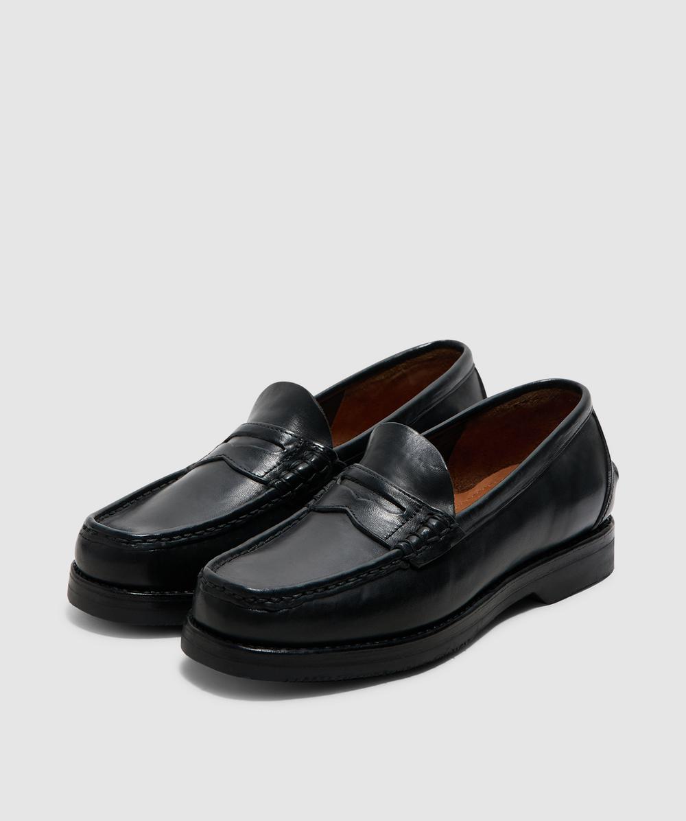 Visvim Fabro folk loafer | BLACK | SEVENSTORE