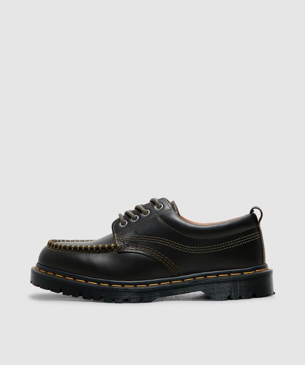 Dr. Martens Men's Green Lowell 4 Eye Shoe (Olive Mayhem - 8) - Size 8