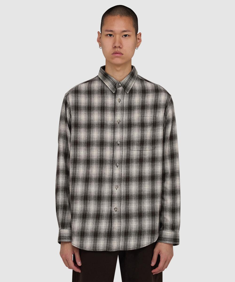 Gramicci Piled Flannel Shirt In Grey