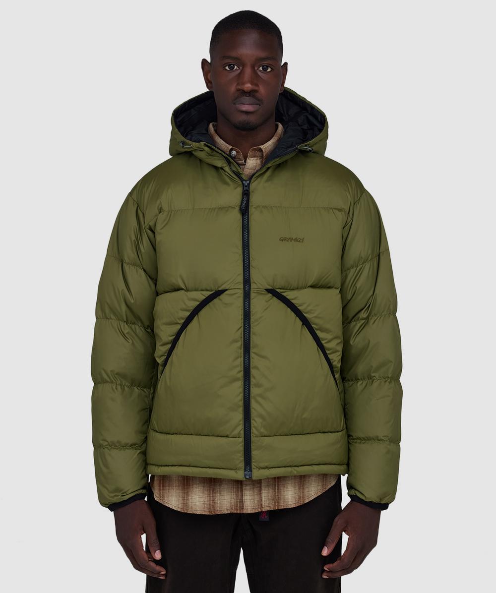 Gramicci Coldfront Down Jacket In Green
