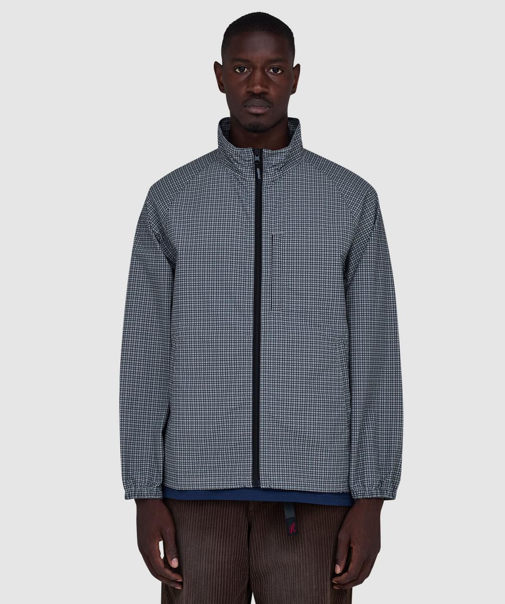 Gramicci Mini Check Nylon Jacket In Grey