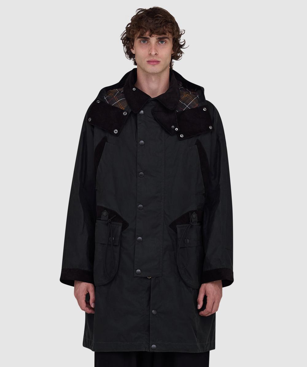 Barbour Long Wax Jacket - Male - Rain Jackets - Green - M - Jackets - Image 3