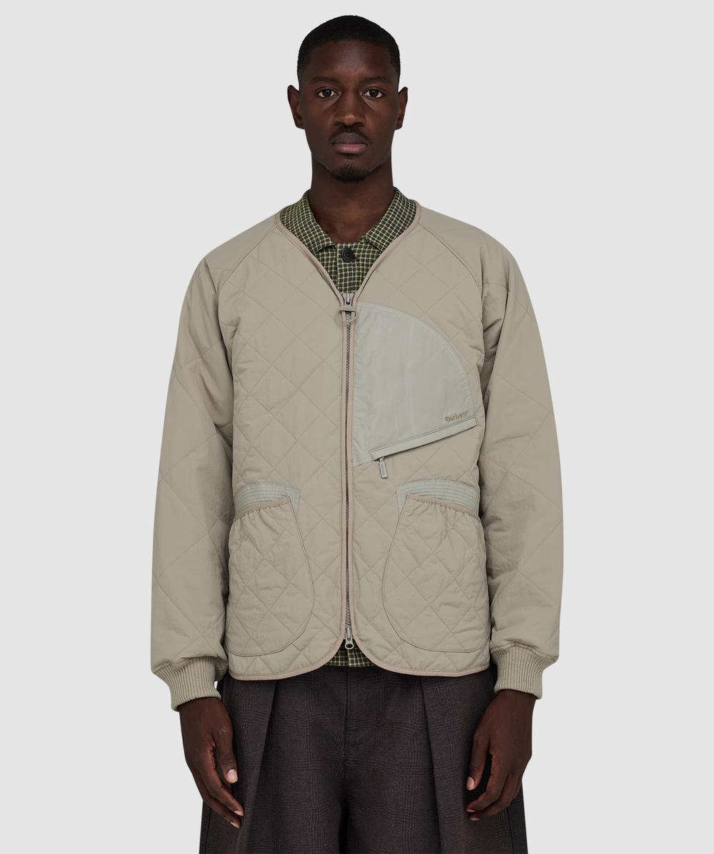 Barbour Men's Grey X Norbit Quilt Jacket (Concrete - S) - Size S