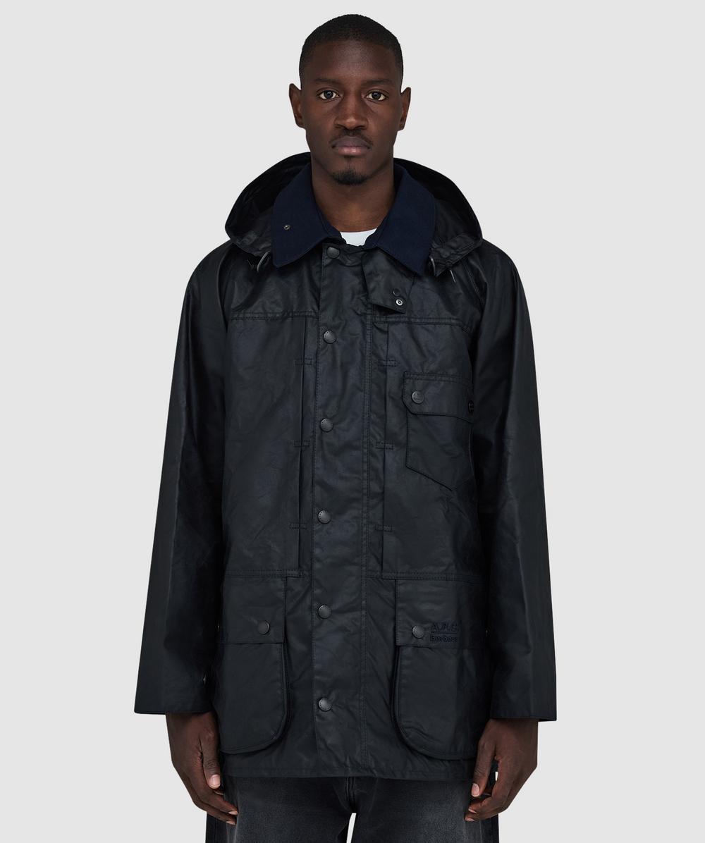 Barbour Men's Blue X A.p.c: Beaufort Waxed Jacket - Image 3