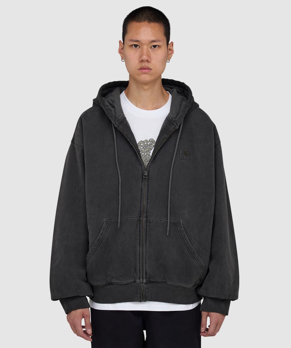 Carhartt WIP Vista jacket | BLACK, GARMENT DYED | SEVENSTORE