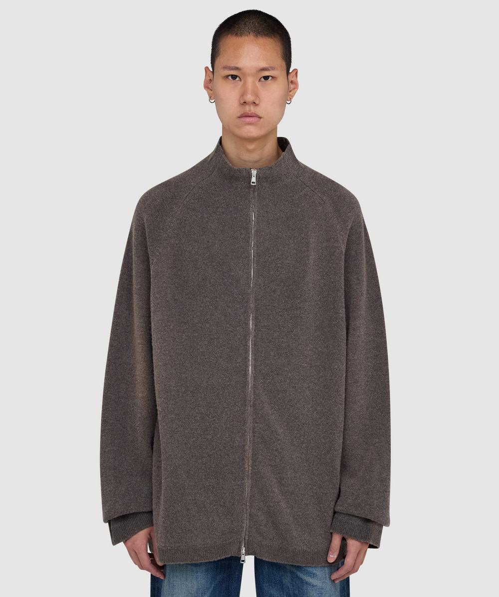 Our Legacy Line Zip Cardigan In Brown