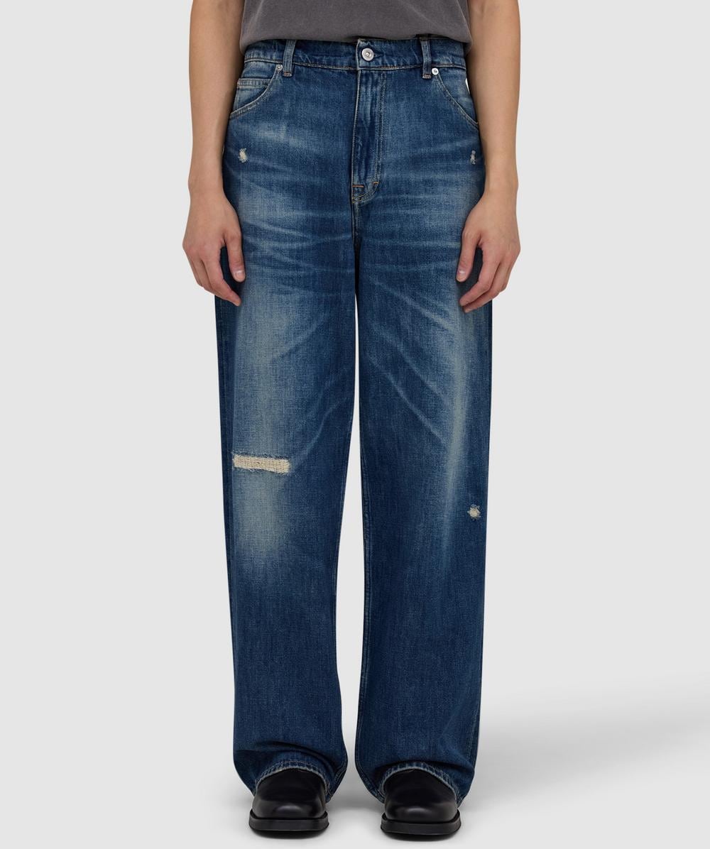 Our Legacy Men's Blue Vast Cut Distressed Wide-Leg Jeans Size 34 - Mytheresa - Image 3