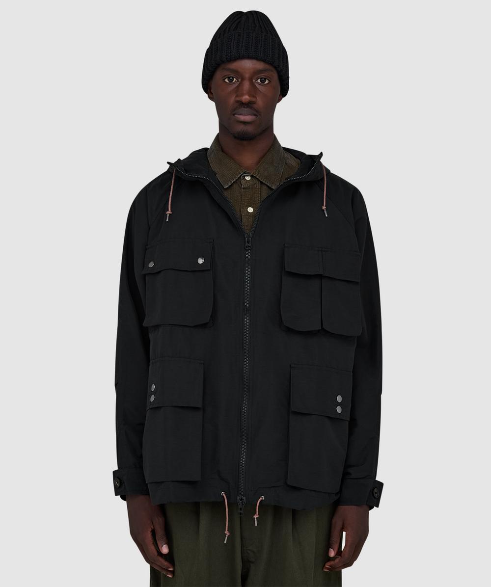 Cafe Mountain Telemark Mountain Smock Jacket In Black