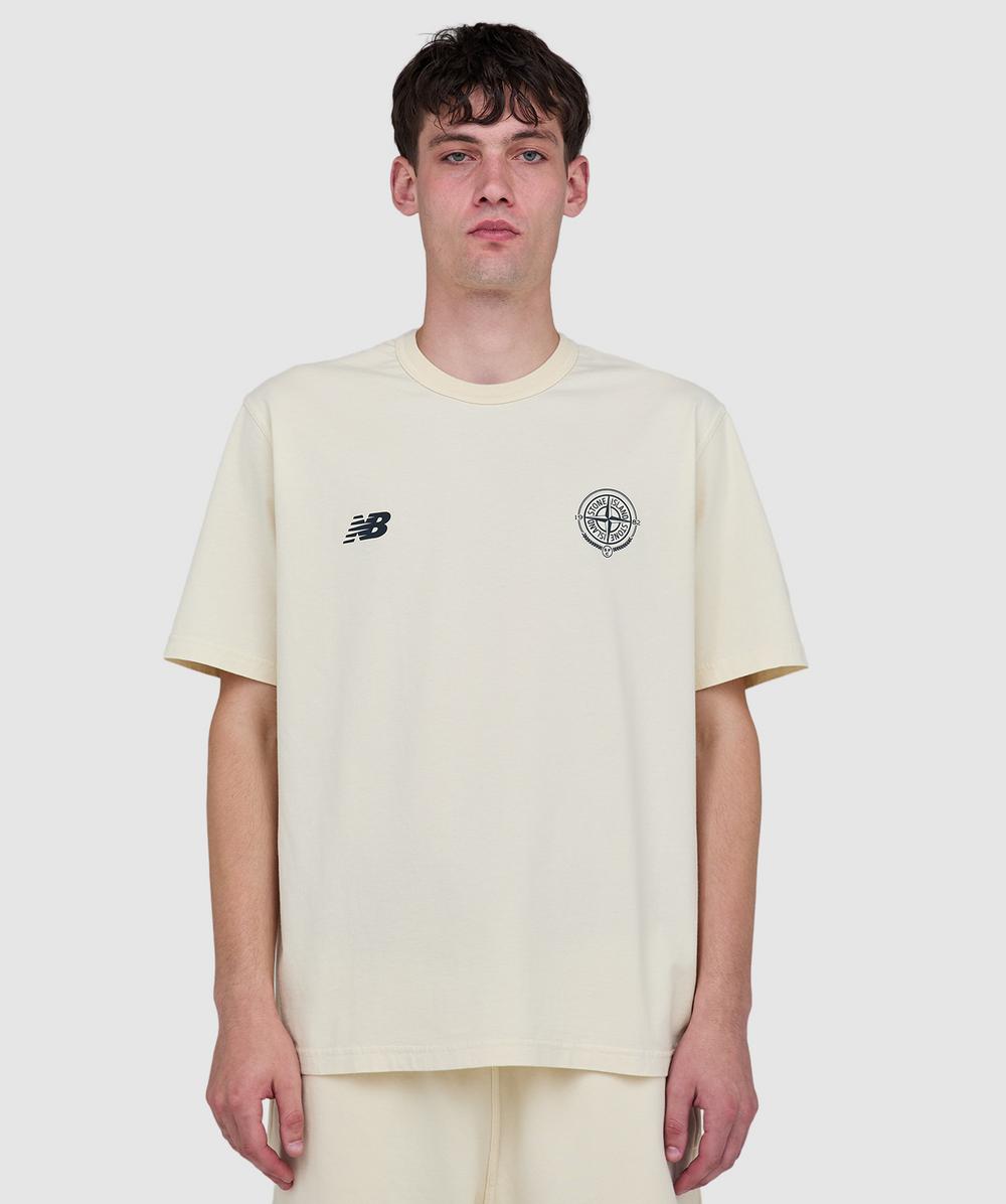 Stone Island x New Balance t-shirt | WHITE | SEVENSTORE