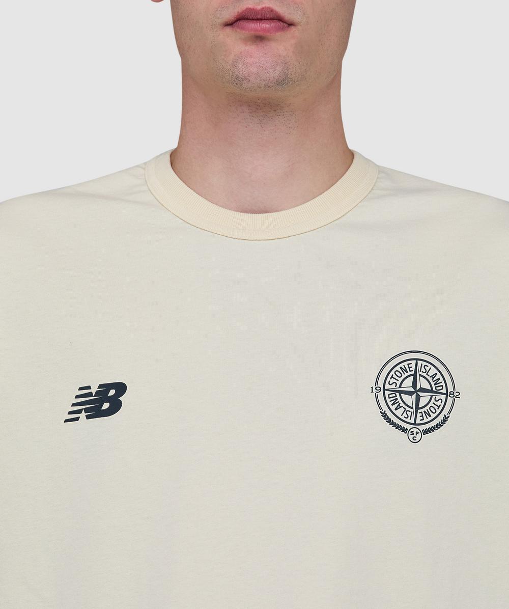 Stone Island x New Balance t-shirt | WHITE | SEVENSTORE
