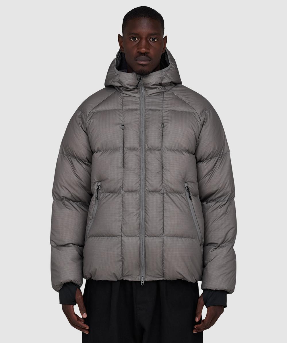 Hiking Patrol Horizon 800fp hooded down jacket | SLATE BROWN