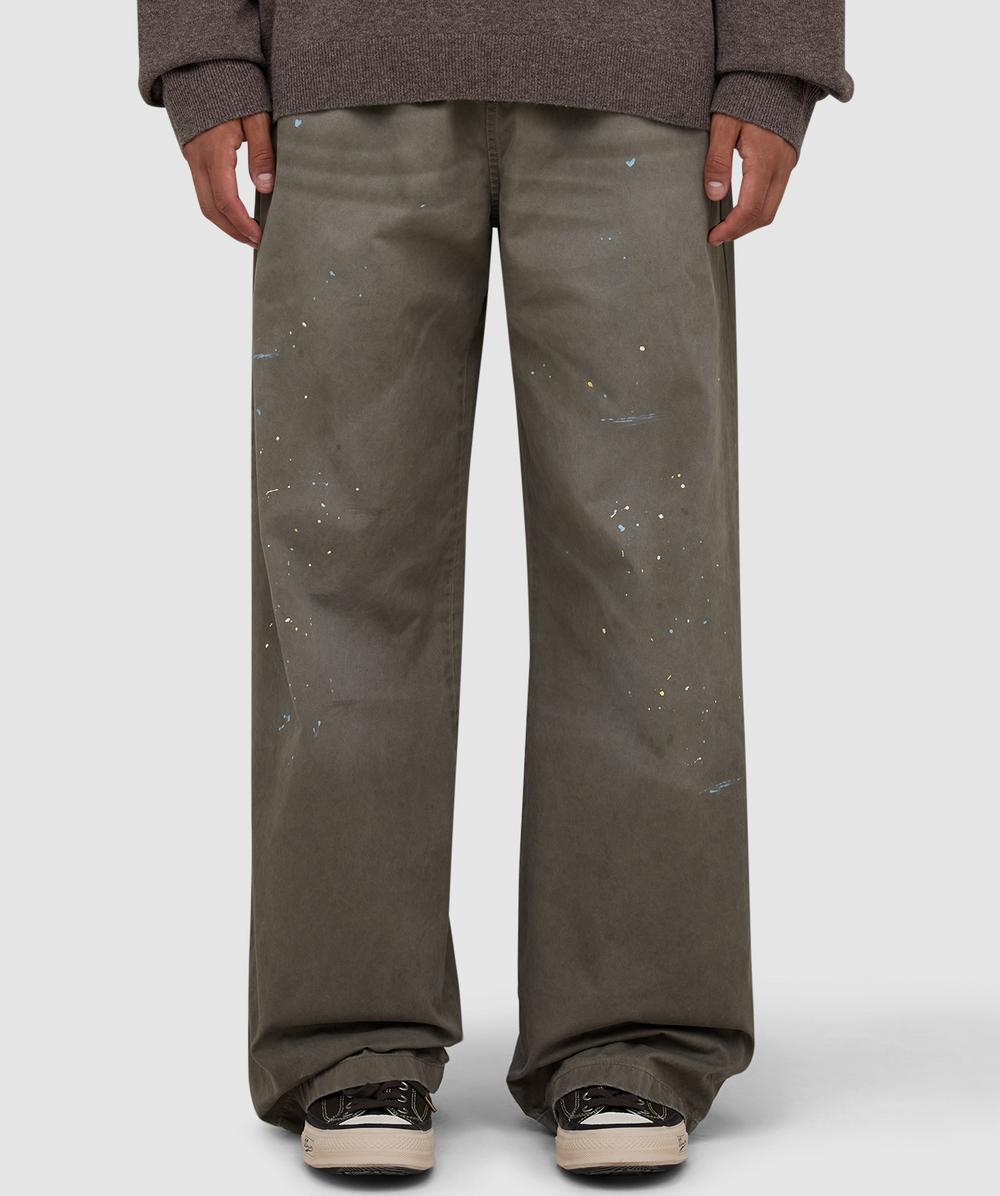 Acne Studios Plott Peached Light Twill Pant In Gray
