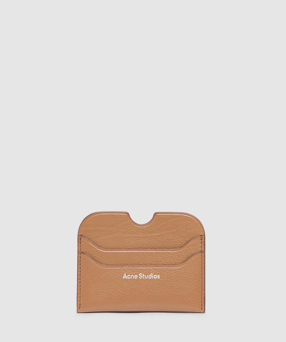 Acne Studios Elmas Cardholder In Brown