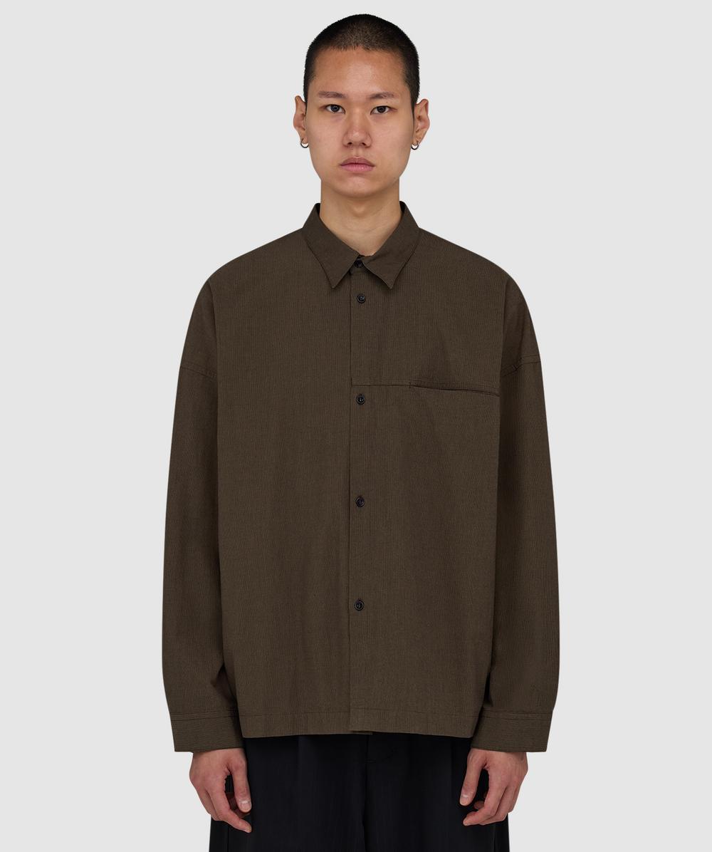 Sage Nation Pocket Parka Shirt In Brown