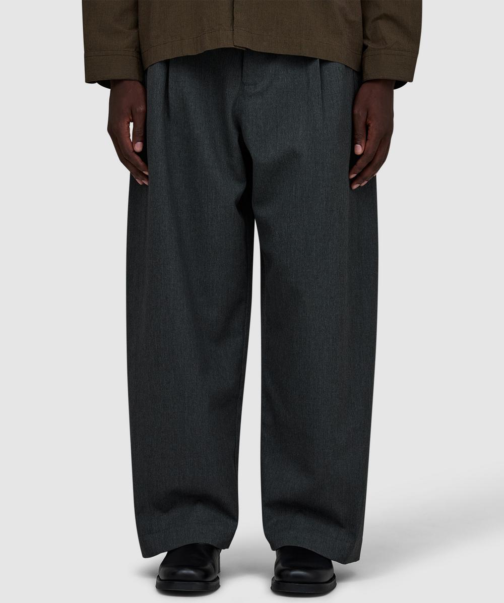 Sage Nation Single Pleat Pant In Gray