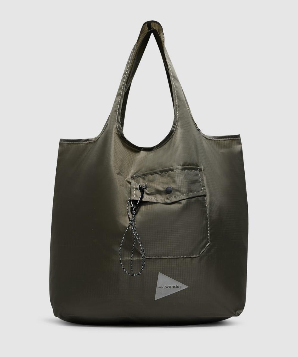 And Wander Crispy Rib Pocket Bag In Brown