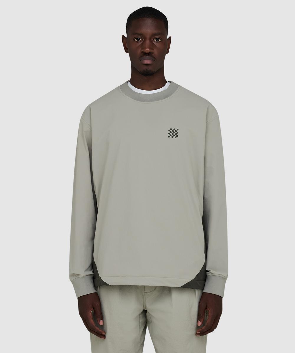 Manors Gailes Windbreaker Sweater In Gray