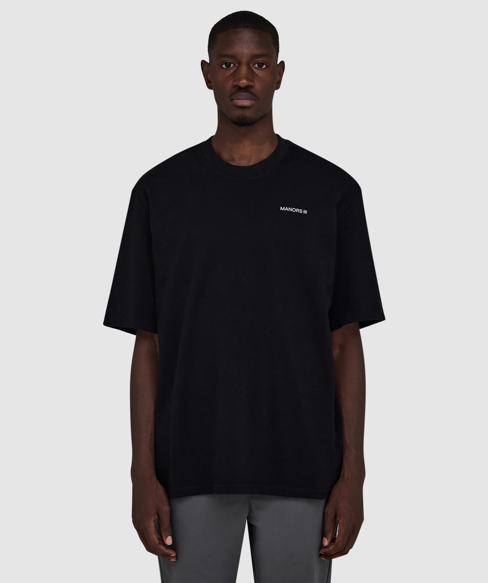 Manors Logo T-shirt In Black