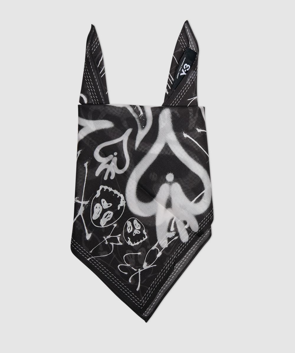 Y-3 X Chito Graphic Bandana In Black