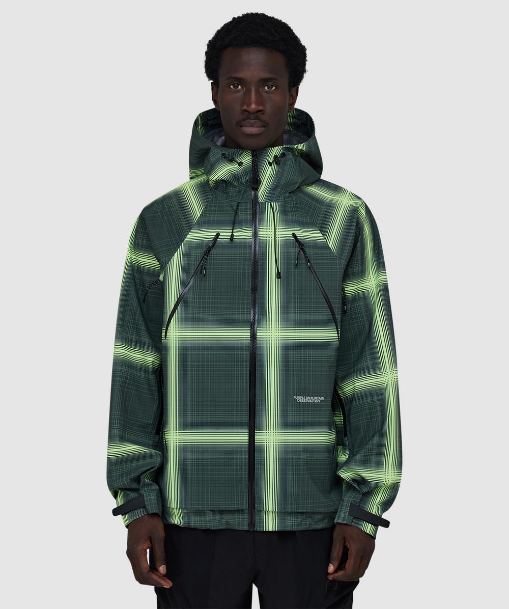 Purple Mountain Observatory Orion 3l Check Jacket In Green