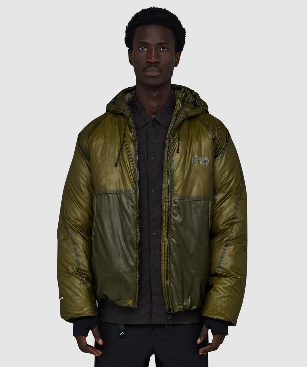 Purple Mountain Observatory Shield Puffer Jacket In Green