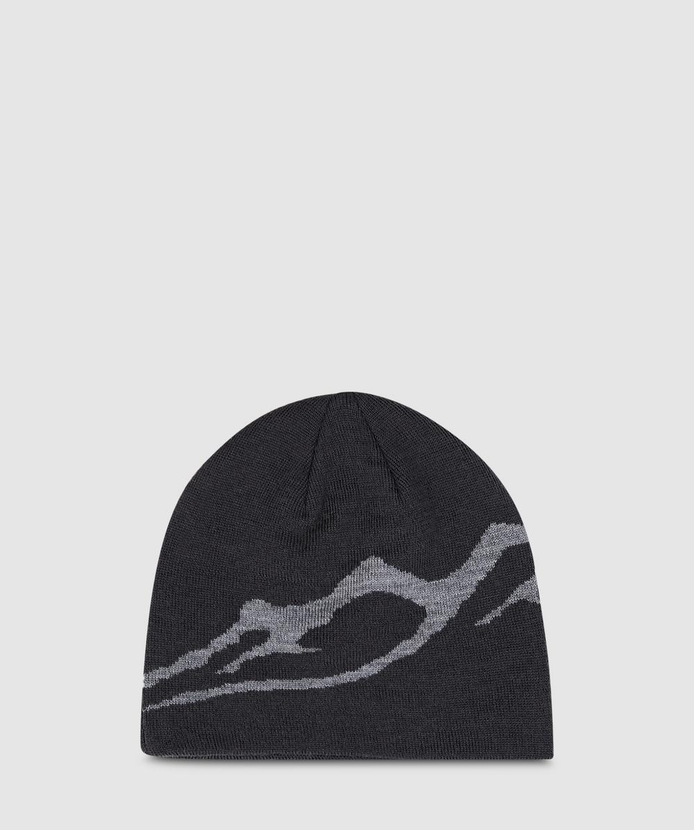 Mellow Clo Everyday Merino Beanie In Grey