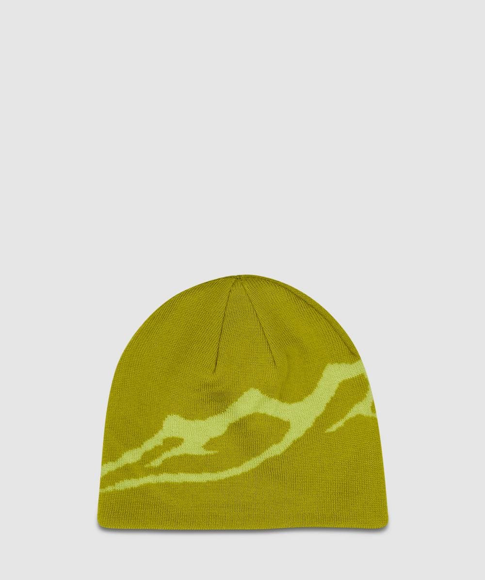 Mellow Clo Everyday Merino Beanie In Green