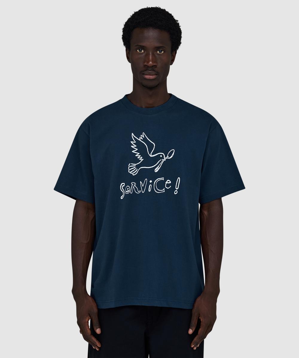 Service Works Dove T-shirt In Navy