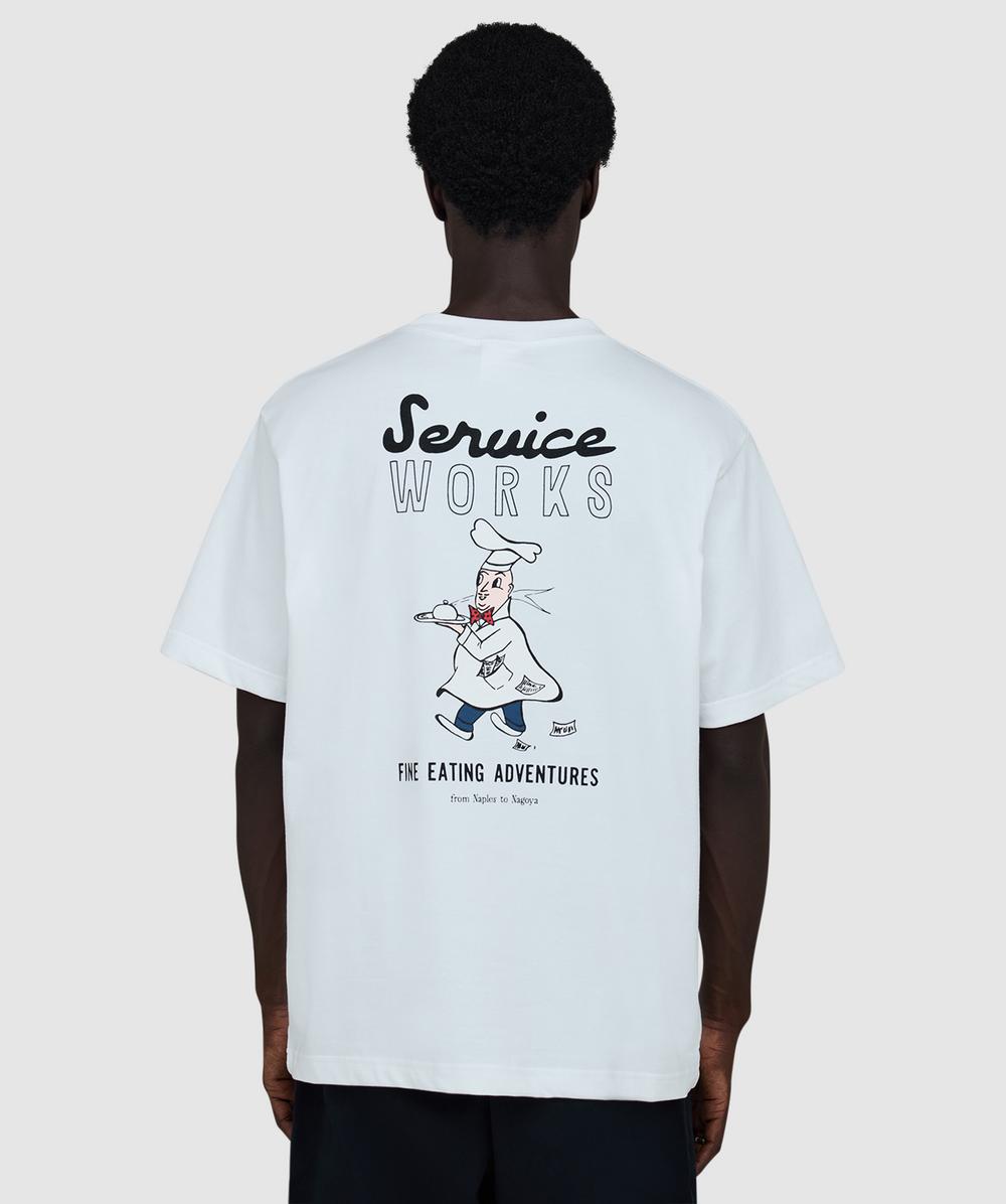Service Works Eating Adventures T-shirt In White