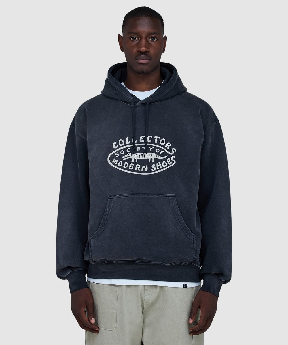 Parra Gator Shoes Hoodie In Black