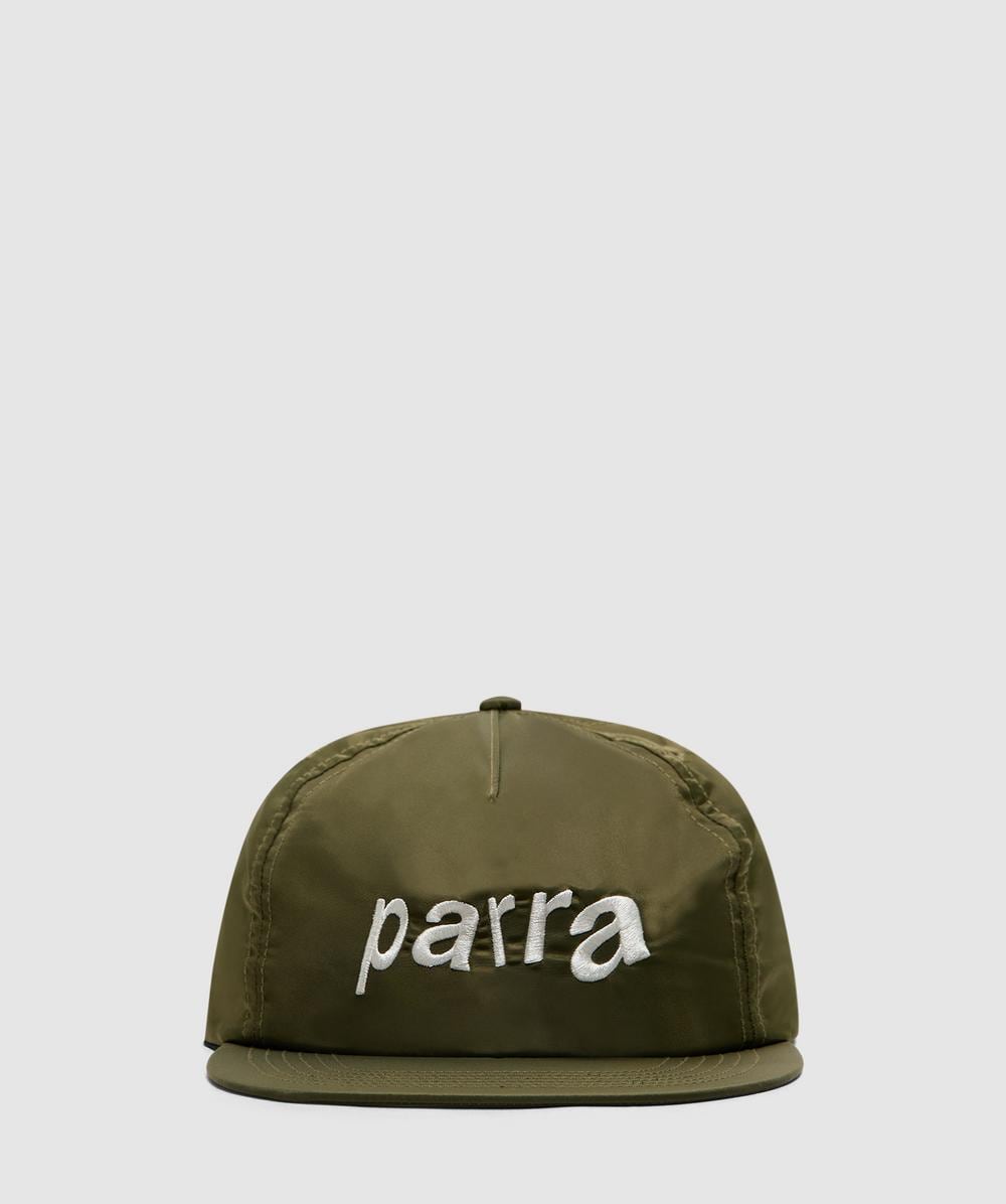 Parra Distorted 90s Memory 6 Panel Cap In Green