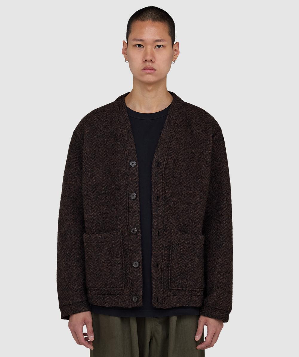 Universal Works Advance Cardigan In Brown