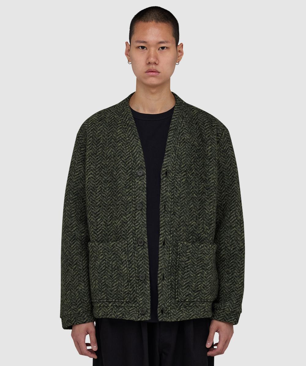 Universal Works Advance Cardigan In Green